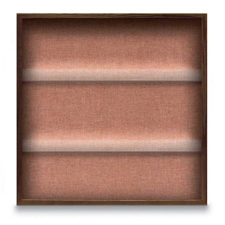 United Visual Products Outdoor Enclosed Combo Board, 48"x36", Satin Frame/Grey & Cork UVCB4836OD-GREY-CORK